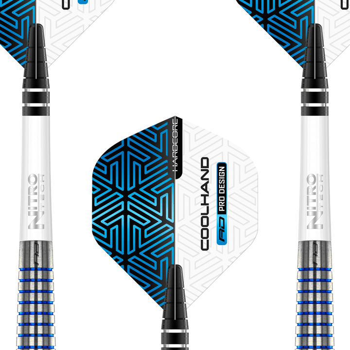 Red Dragon Luke Humphries TX3 Cool Blue - 90% Tungsten Steel Tip Darts Darts