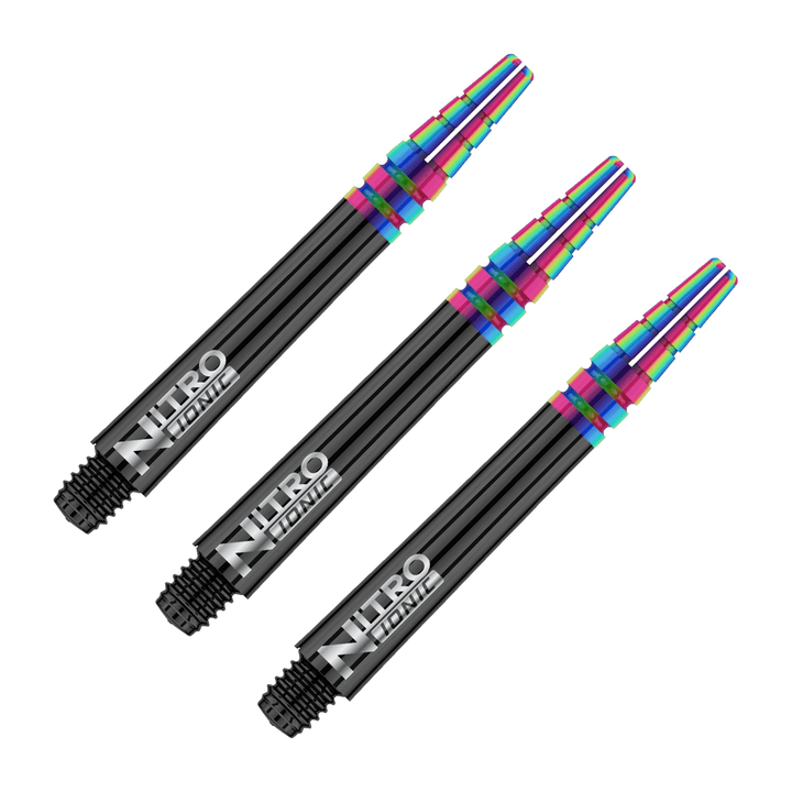 Red Dragon Nitrotech Ionic - Polycarbonate Dart Shafts Intermediate (39mm) / Black Shafts