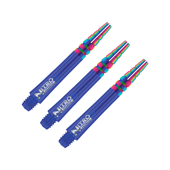 Red Dragon Nitrotech Ionic Short (36mm) Polycarbonate Dart Shafts Blue Shafts