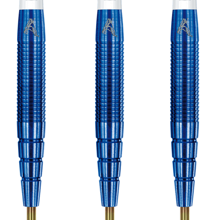 Red Dragon Peter Wright PL15 Blue Steel Tip Darts - 90% Tungsten - 22 Grams Darts