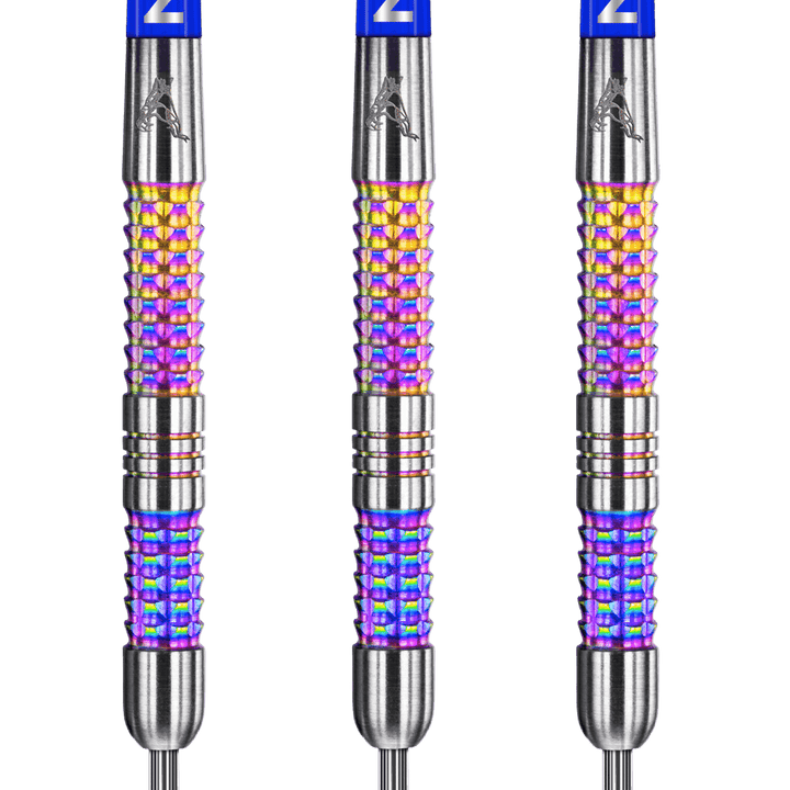 Red Dragon Peter Wright Rainbow Mamba Steel Tip Darts - 90% Tungsten - 22 Grams Darts