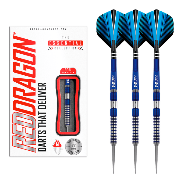 Red Dragon Polaris Steel Tip Darts - 90% Tungsten - 22 Grams Darts