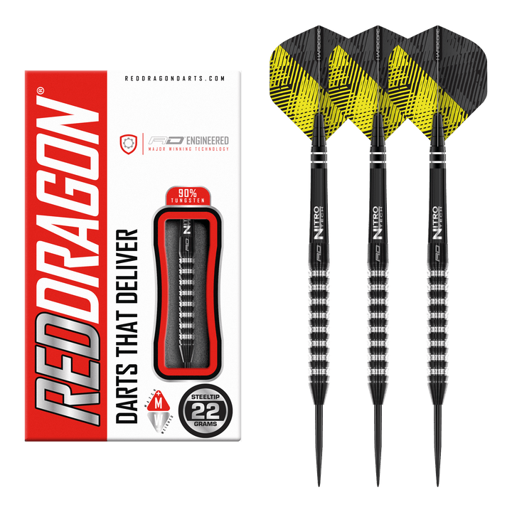 Red Dragon Razor Edge Elite - 90% Tungsten Steel Tip Darts 22 Grams Darts