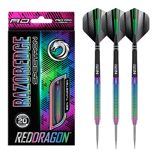 Red Dragon Razor Edge Spectron - 90% Tungsten Steel Tip Darts Darts