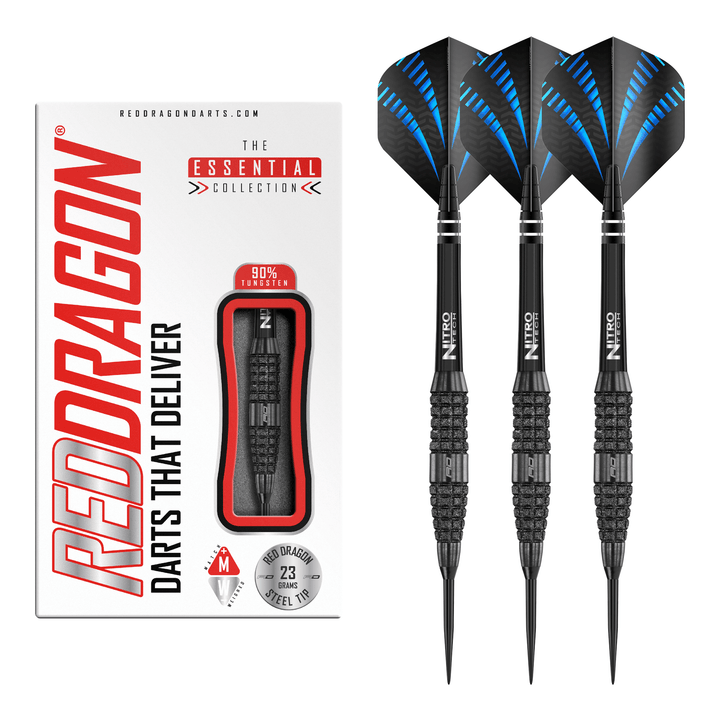 Red Dragon Touchstone Tapered Barrel - 90% Tungsten Steel Tip Darts 23 Grams Darts