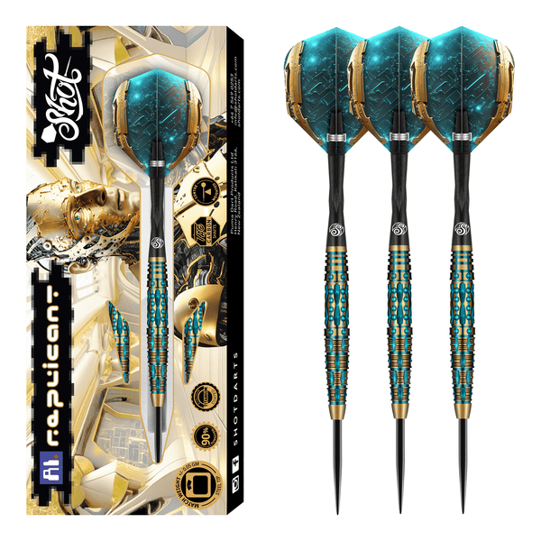 Shot AI Replicant - 90% Tungsten Steel Tip Darts 23 Grams Darts