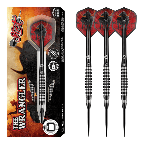 Shot Americana The Wrangler - 80% Tungsten Steel Tip Darts 23 Grams Darts