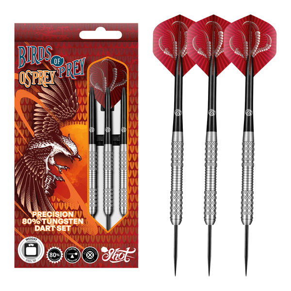 Shot Birds Of Prey Osprey -  80% Tungsten Steel Tip Darts 23 Grams Darts