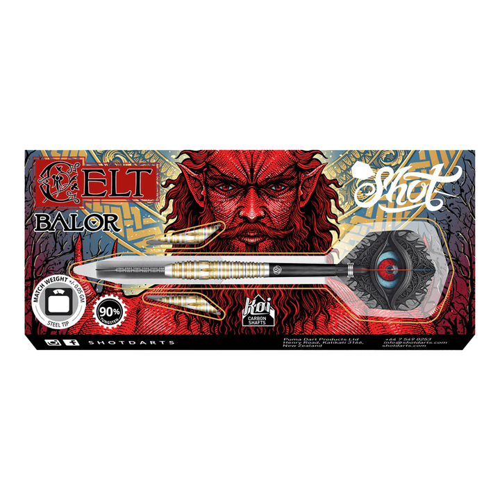 Shot Celt Balor - 90% Tungsten Steel Tip Darts Darts