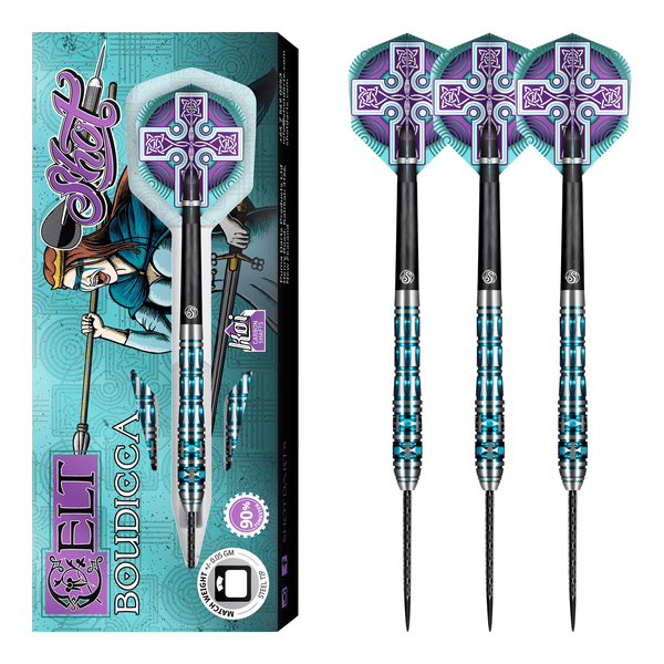 Shot Celt Boudicca - 90% Tungsten Steel Tip Darts 23 Grams Darts