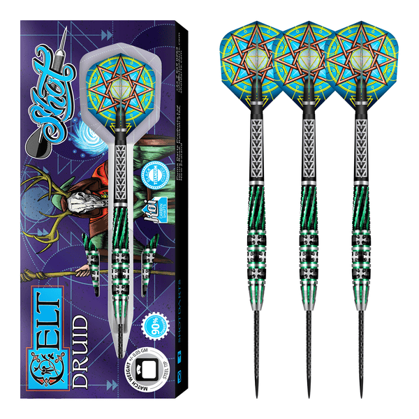 Shot Celt Druid - 90% Tungsten Steel Tip Darts 23 Grams Darts