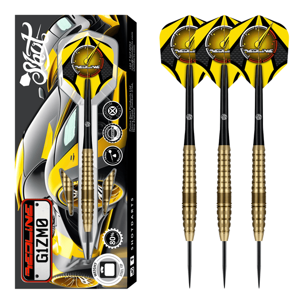 Shot Redline G1ZMO - 80% Tungsten Steel Tip Darts 23 Grams Darts