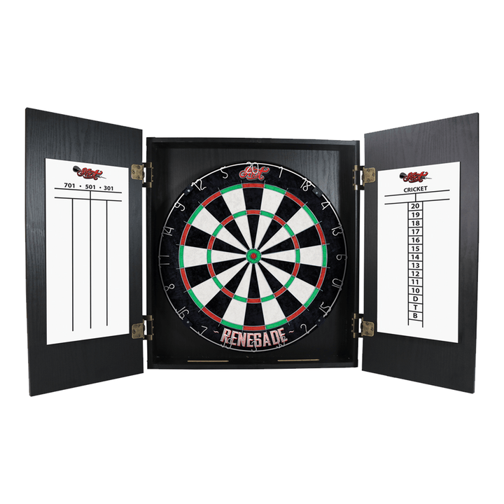 Shot Renegade - Complete Darts Set Black Boards