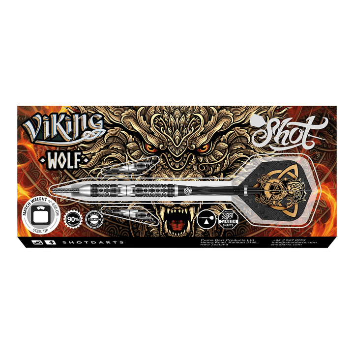 Shot Viking Wolf - 90% Tungsten Steel Tip Darts Darts