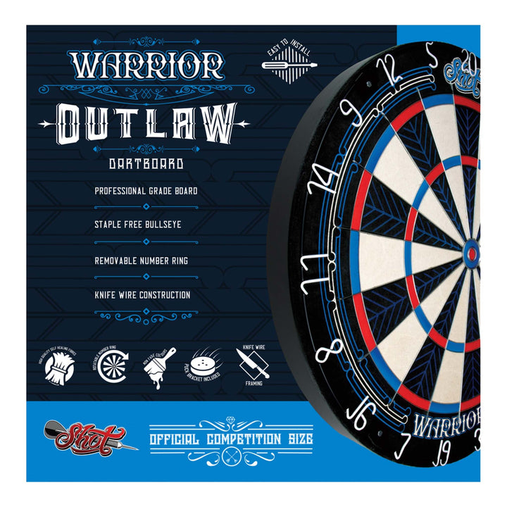 Shot Warrior Outlaw - Dartboard Boards