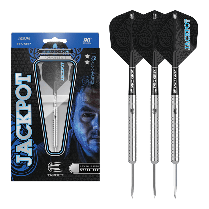 Target Adrian Lewis Gen 4 90% Tungsten Nickel Tip Darts 22 Grams Darts