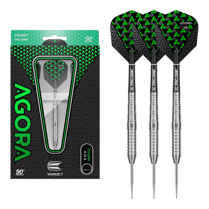 Target Agora A04 Steel Tip Darts - 90% Tungsten - 23 Grams Darts