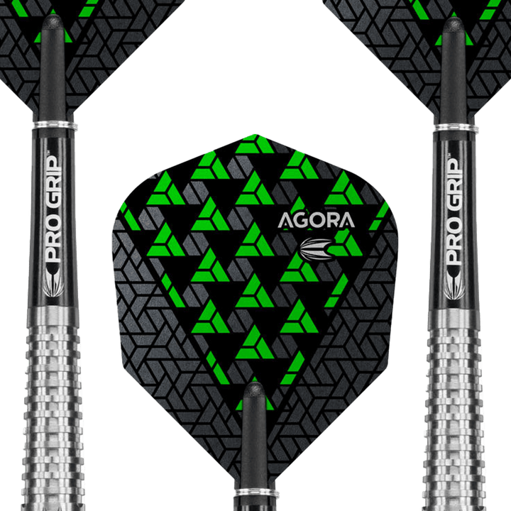 Target Agora A04 Steel Tip Darts - 90% Tungsten - 23 Grams Darts