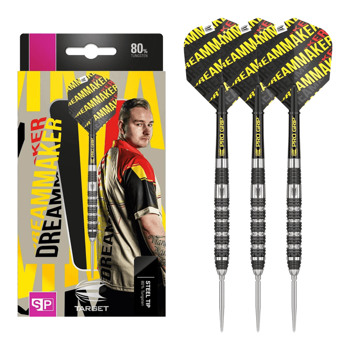 Target Dimitri Van Den Bergh - 80% Tungsten Steel Tip Darts 22 Grams Darts