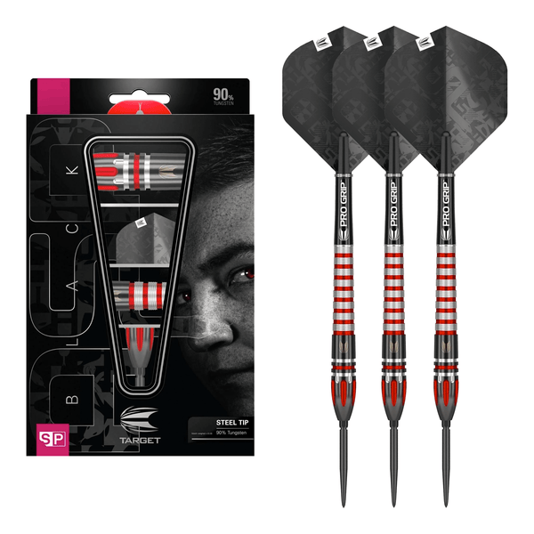 Target Nathan Aspinall Black Swiss Point - 90% Tungsten Steel Tip Darts Darts