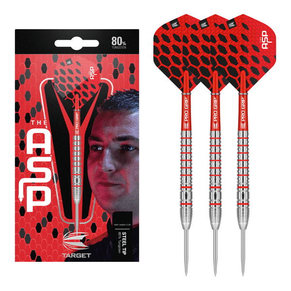 Target Nathan Aspinall Steel Tip Darts - 80% Tungsten - 22 Grams Darts