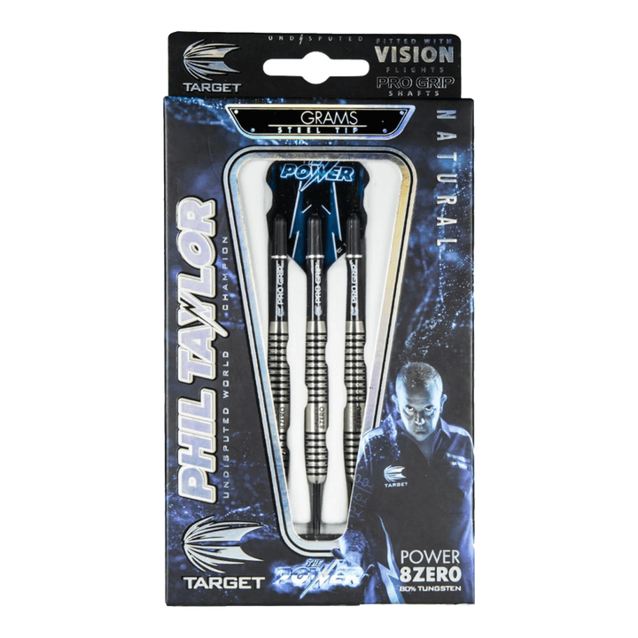 Target Phil Taylor Power 8Zero 1 - 80% Tungsten Nickel Tip Darts Darts