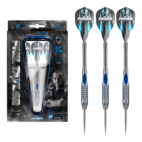 Target Phil Taylor Power 9Five Gen 2 - 95% Tungsten Steel Tip Darts 22 Grams Darts