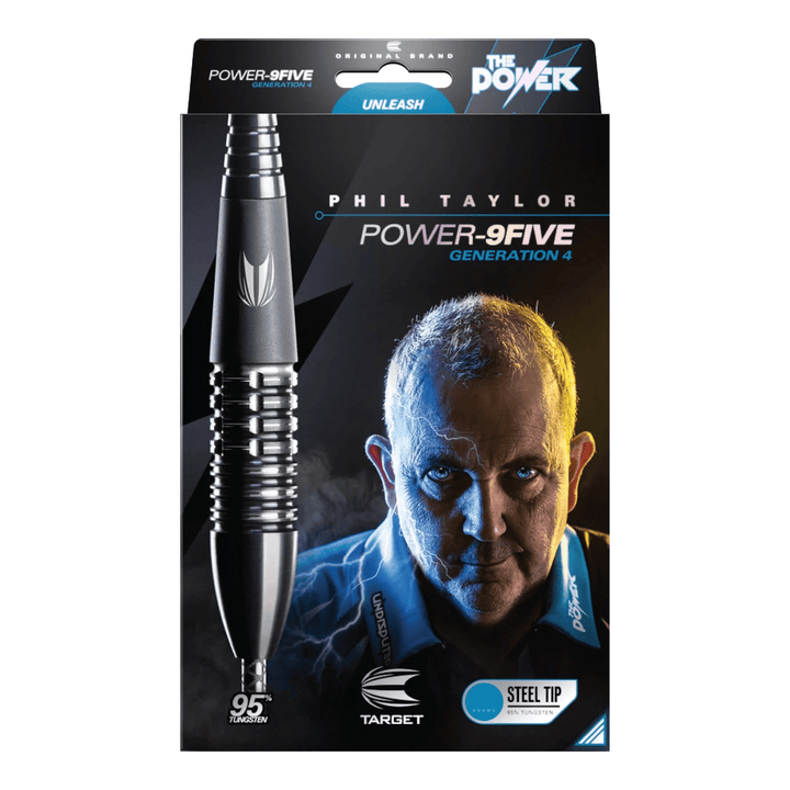 Target Phil Taylor Power 9Five Gen 4 - 95% Tungsten Steel Tip Darts Darts