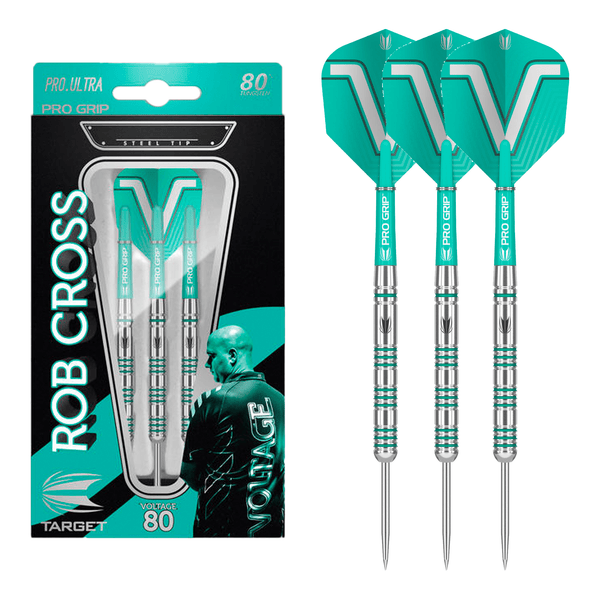 Target Rob Cross 80% Steel Tip Darts - 80% Tungsten - 22 Grams Darts