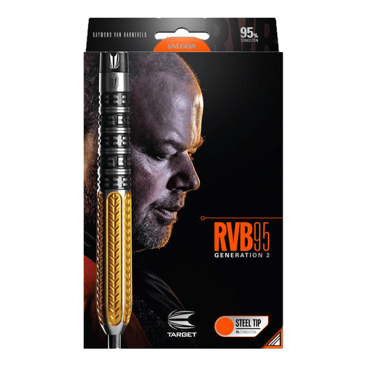 Target RVB Gen 2 Steel Tip Darts - 95% Tungsten - 21 Grams Darts