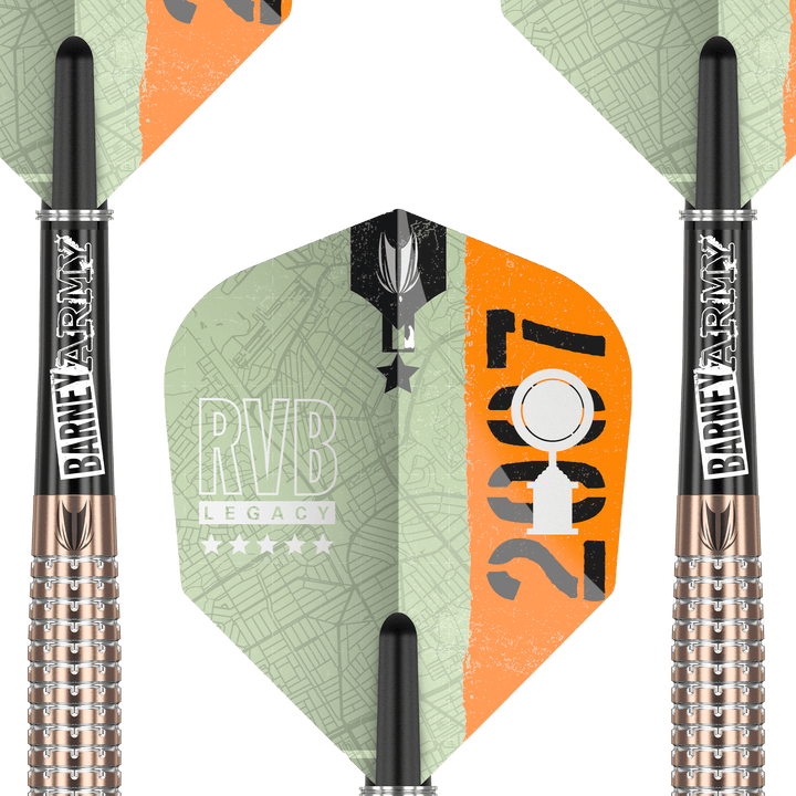 Target RVB Legacy Limited Edition Swiss Point Steel Tip Darts - 95% Tungsten - 25 Grams Darts