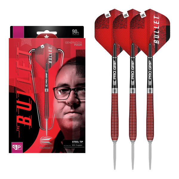 Target Stephen Bunting Gen 4 Swiss Point - 90% Tungsten Steel Tip Darts 12 Grams Darts