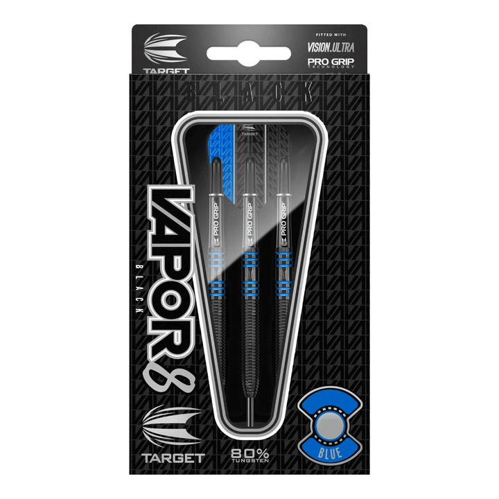 Target Vapor 8 Black & Blue - 80% Tungsten Steel Tip Darts Darts