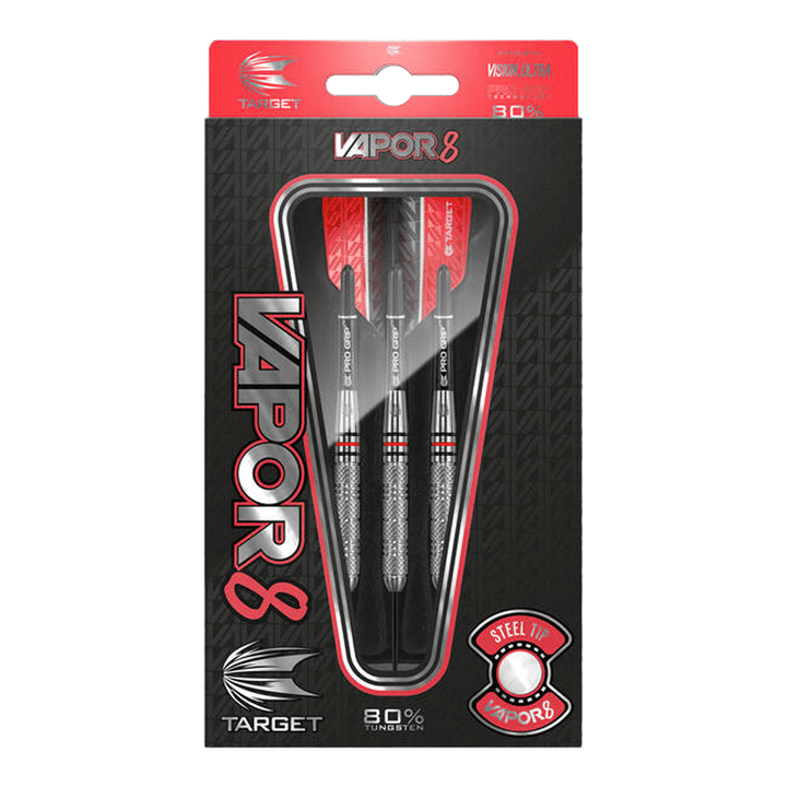 Target Vapor8 01A Steel Tip Darts - 80% Tungsten - 28 Grams Darts