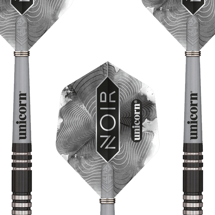 Unicorn Dimitri Van Den Bergh Noir Steel Tip Darts - 90% Tungsten - 21 Grams Darts