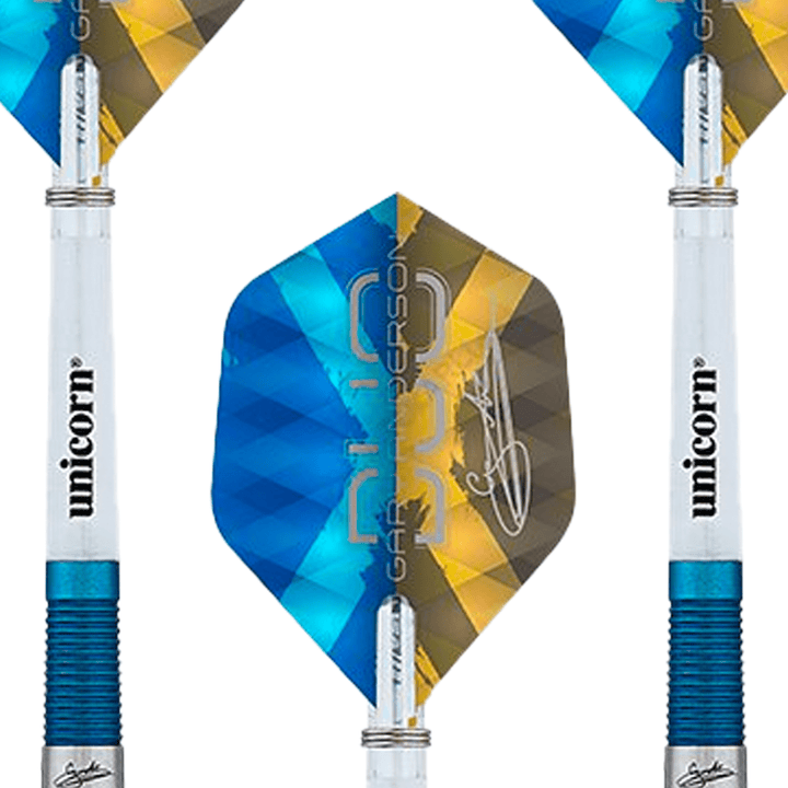 Unicorn Gary Anderson Duo - 90% Tungsten Steel Tip Darts Darts