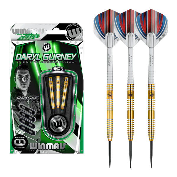 Winmau Daryl Gurney - 90% Tungsten Steel Tip Darts 23 Grams Darts