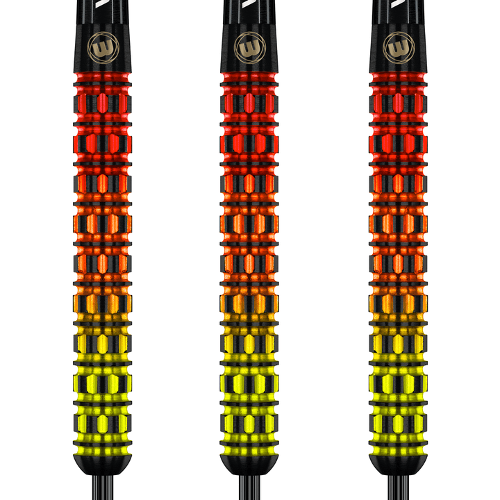 Winmau Firestorm Flame Parallel Barrel - 90% Tungsten Steel Tip Darts Darts