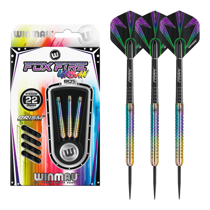 Winmau Foxfire Urban - 80% Tungsten Steel Tip Darts Darts