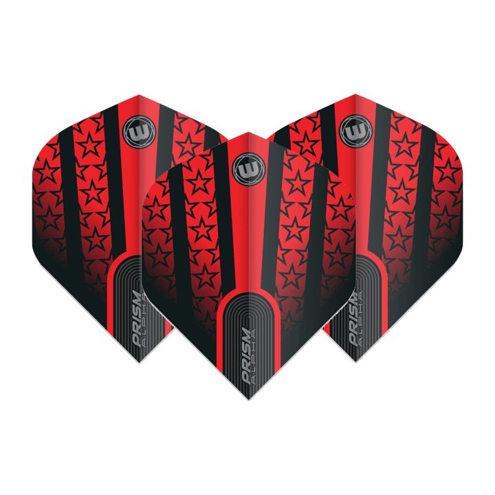 Winmau Joe Cullen Prism Alpha Dart Flights Red / Standard Flights