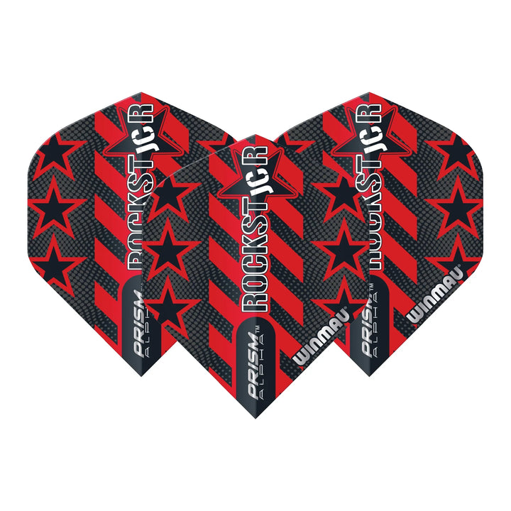 Winmau Joe Cullen - Prism Alpha Dart Flights Standard / Black / Red Flights