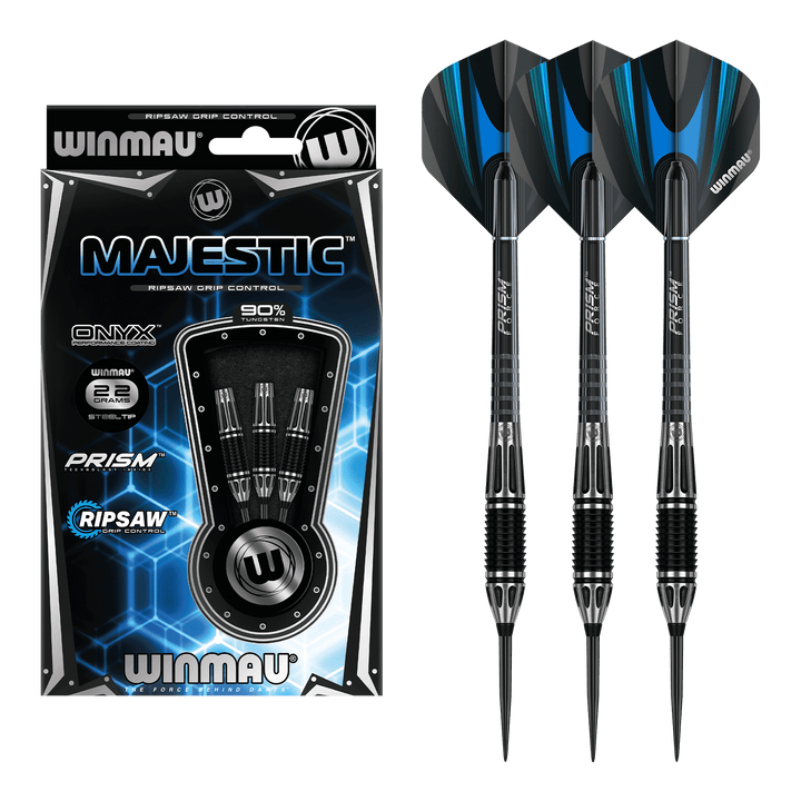 Winmau Majestic Steel Tip Darts - 90% Tungsten - 22 Grams Darts