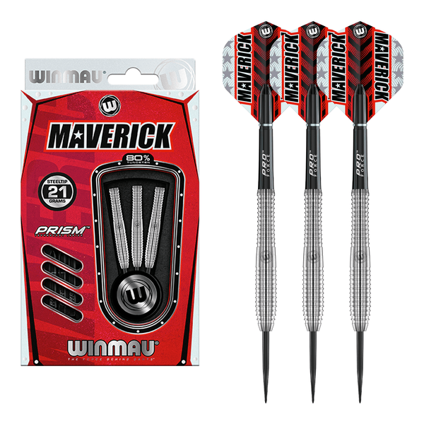 Winmau Maverick - 80% Tungsten Steel Tip Darts Darts