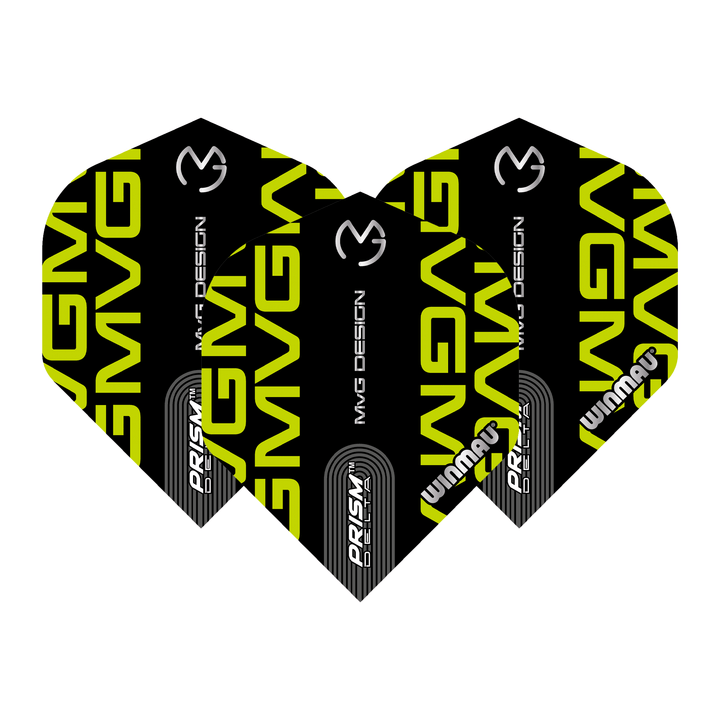 Winmau Michael Van Gerwen - Prism Delta Dart Flights Standard / MVG Black Flights