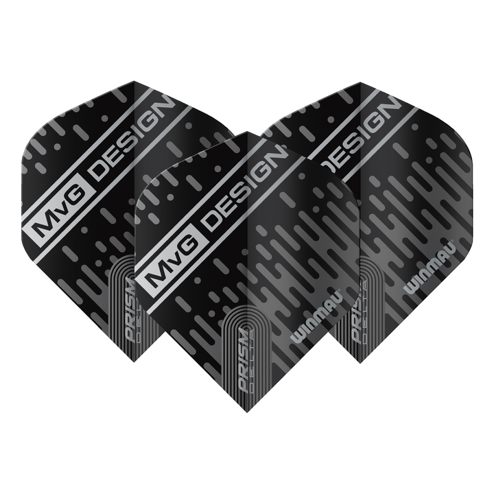 Winmau Michael Van Gerwen - Prism Delta Dart Flights Standard / MVG Design Black Flights