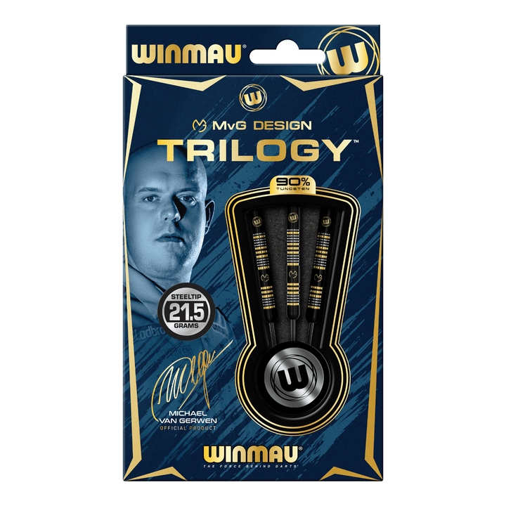 Winmau MVG Trilogy - 90% Tungsten Steel Tip Darts Darts