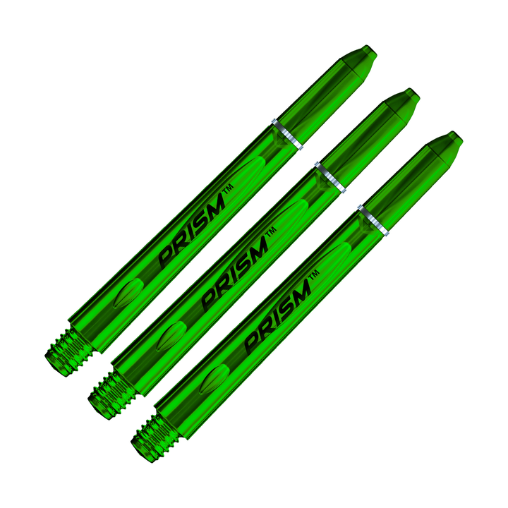 Winmau Prism 1.0 - Polycarbonate Dart Shafts Green / Medium (46mm) Shafts