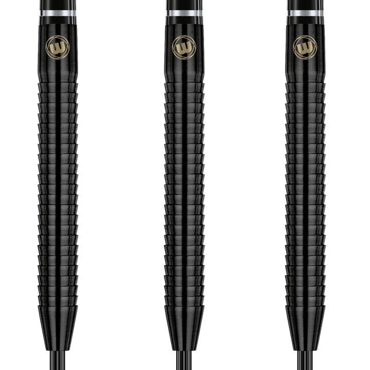 Winmau Sabotage Black Steel Tip Darts - 90% Tungsten - 22 Grams Darts