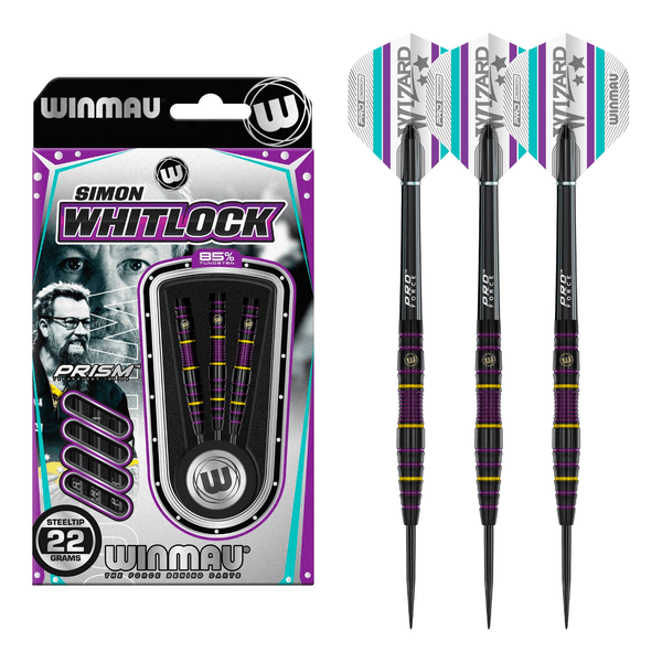 Winmau Simon Whitlock Pro Series - 85% Tungsten Steel Tip Darts Darts