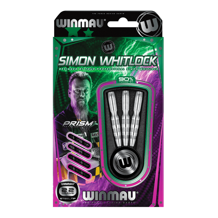 Winmau Simon Whitlock Steel Tip Darts - 90% Tungsten - 22 Grams Darts